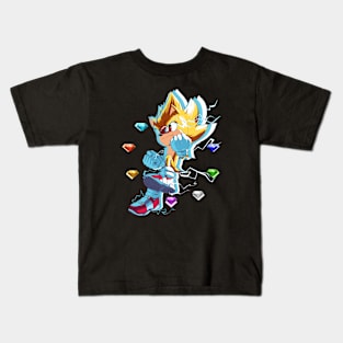 super form hedgehog Kids T-Shirt